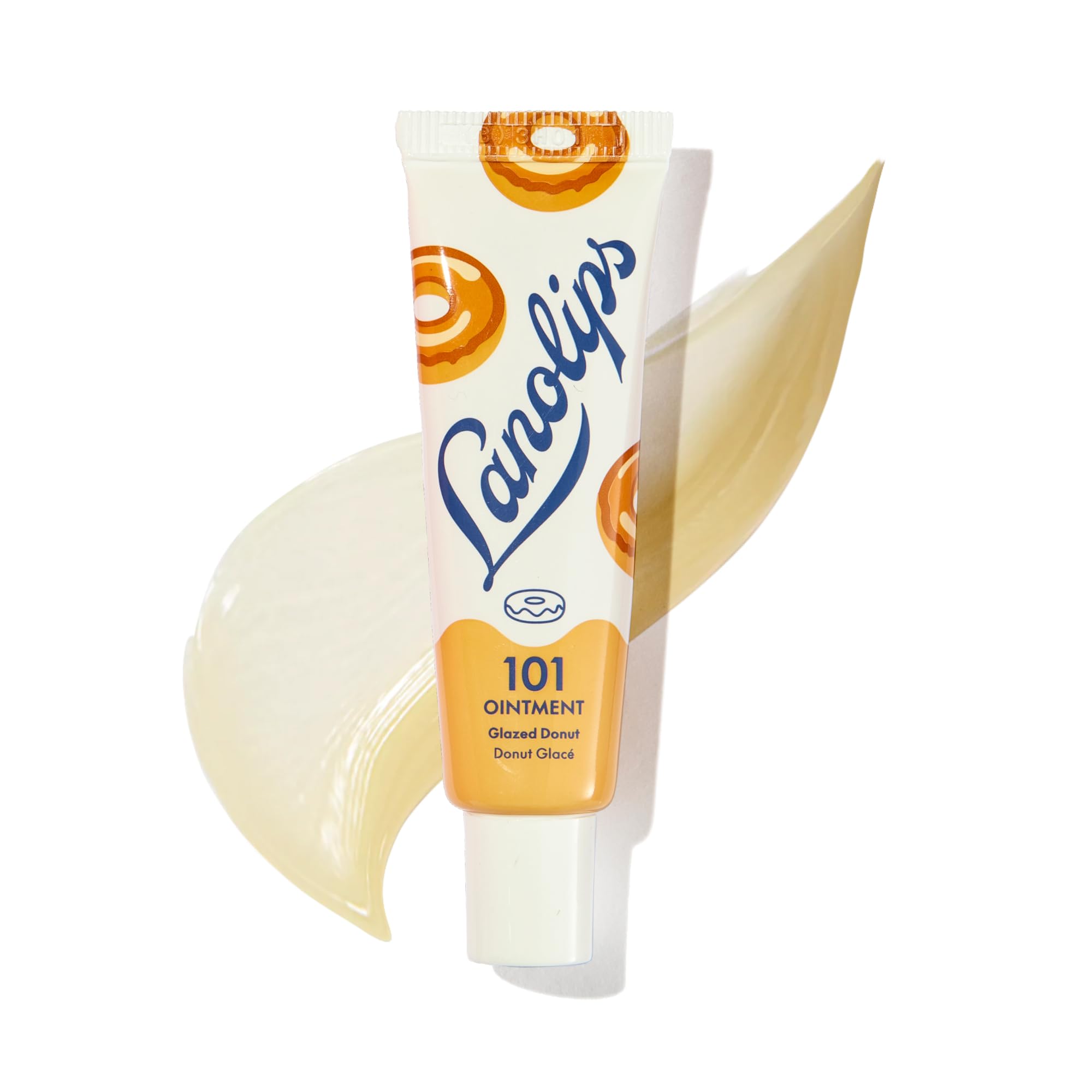 101 Ointment - Lanolin Lip Balm for Smooth, Hydrated & Healthy Lips - Multipurpose Lip Ointment with Lanolin Oil for Dry Lips, Cuticles & More - Glazed Donut (0.52 oz)