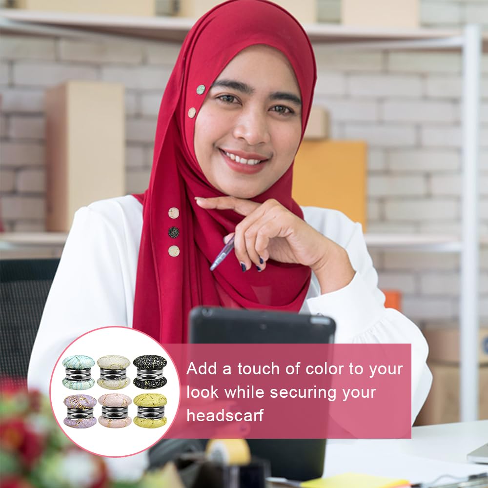 5pcs épingles Magnétiques Hijab, Broches Magnétiques Pour écharpes