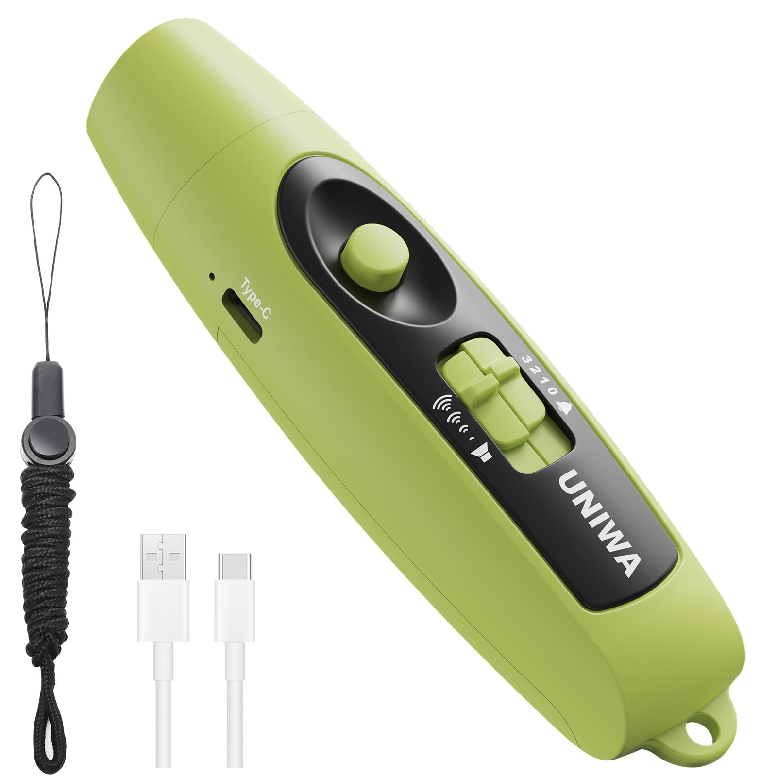 UNIWA Electronic Whistle with USB Charging, 3 Tone &amp; 3 High Volume Hand Emergency Whistle for Referee Coaches Teacher, Outdoor Sport Game Camping Safety Electric Whistle with Lanyard