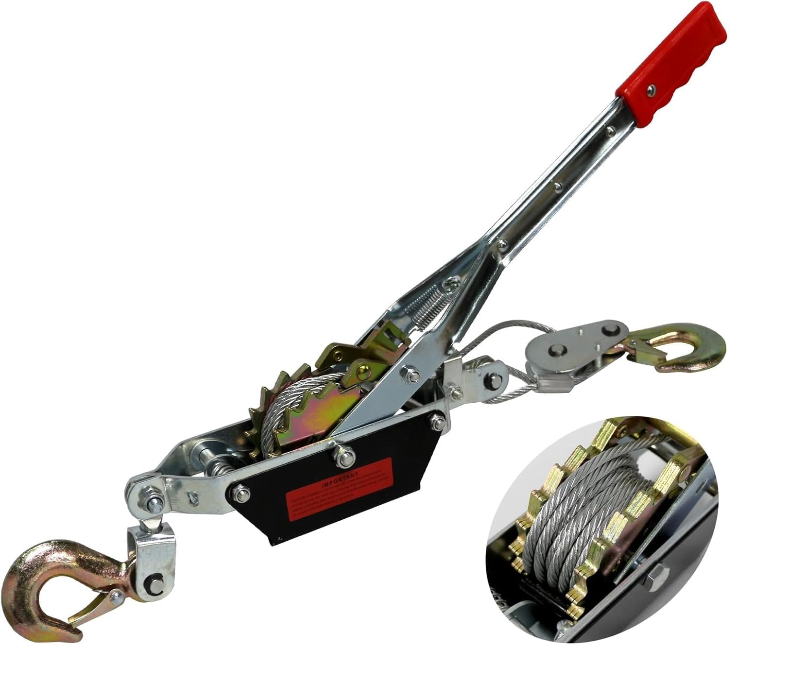 Bigorenda 5 Ton Come Along Winch - 12FT Cable -10