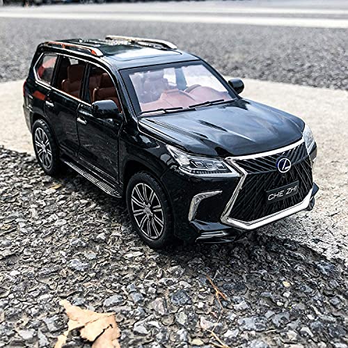Image of 1 /24 Lexus LS 570 Model Car with Box, Zinc Alloy Pull Back Toy car with Sound and Light for Kids Boy Girl Gift?Colors as Per Stock? (Lexus LS 570 1:24)