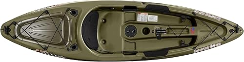 Kayak de pesca Sun Dolphin Journey SOT de 10 pies de largo.