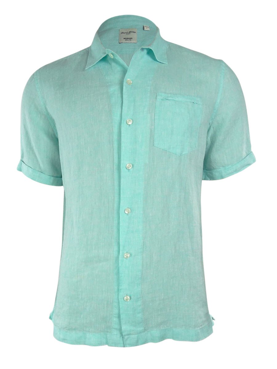 Murano Mens Slim Fit Solid Linen Shirt L Blue | Desertcart Antigua and Barbuda Murano Mens Slim Fit Solid Linen Shirt L Blue | Desertcart Antigua and Barbuda