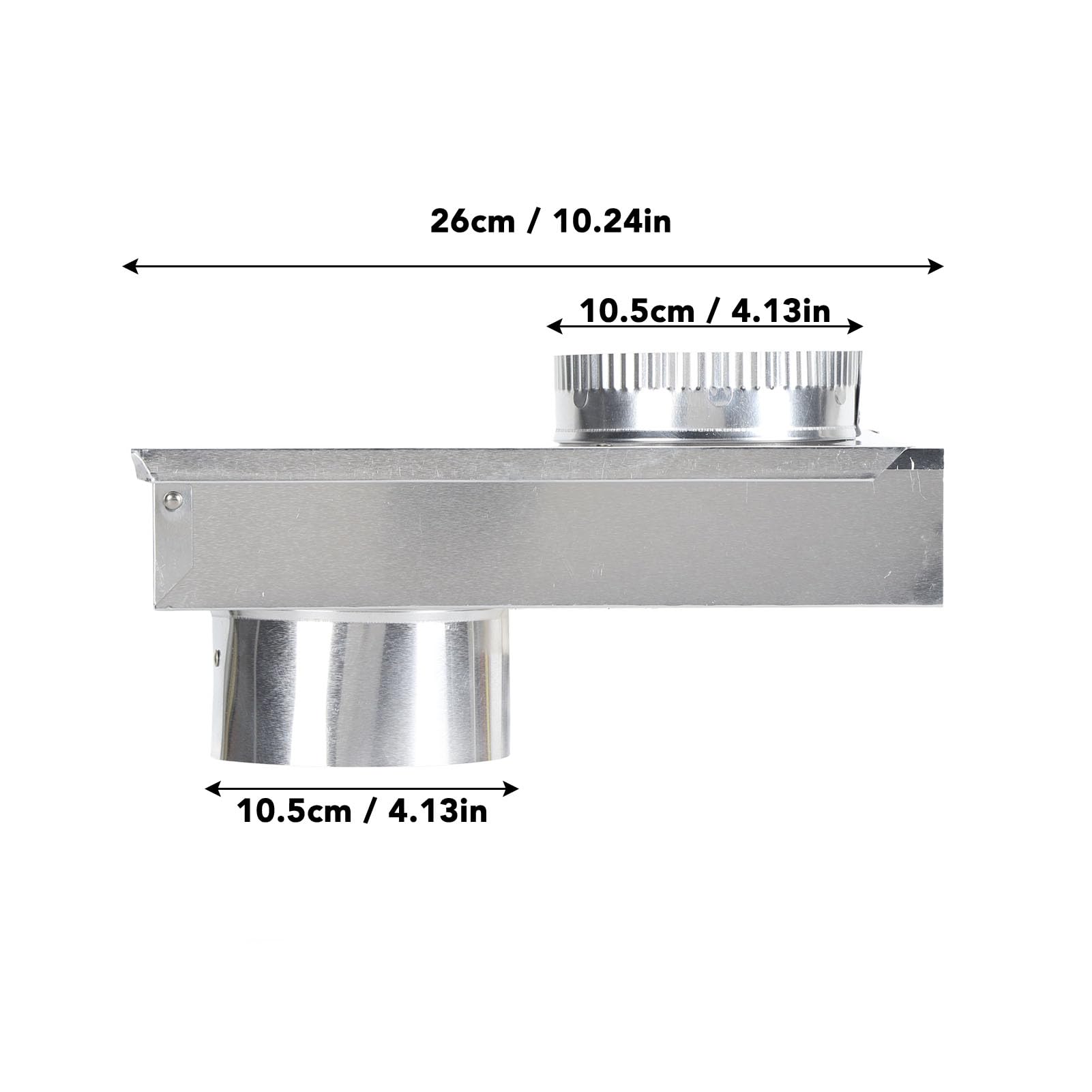 Lybunair Universal Aluminum Alloy Dryer Vent Kit with Smooth Inner Wall Periscope Replacement