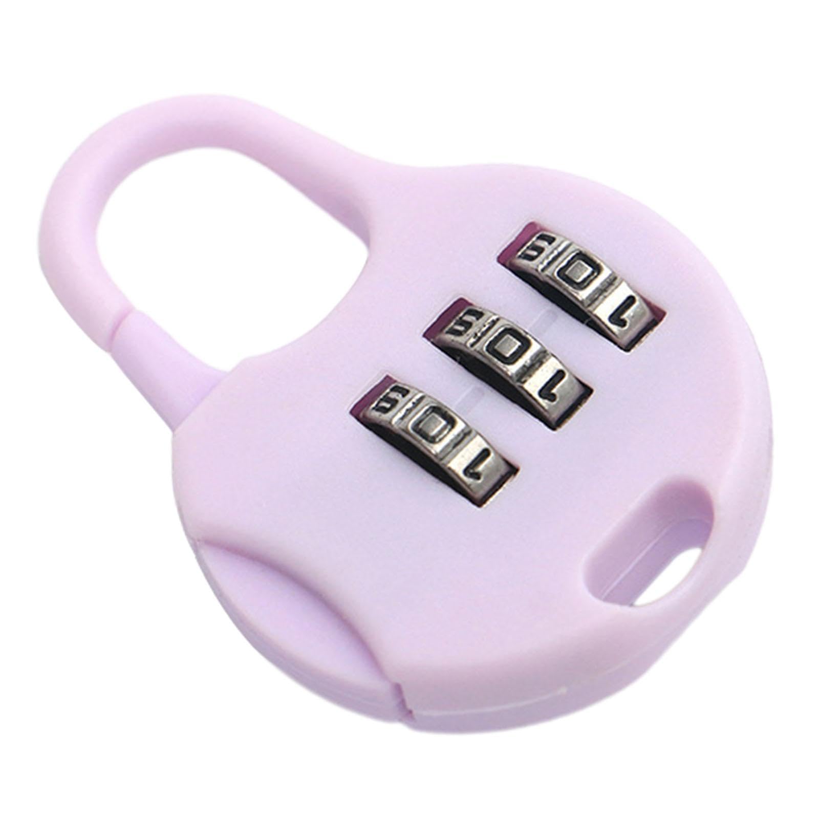 SECRET DESIRE Creations 3 Digit Combination Padlock Household Drawer Lock Password Lock Luggage Lock Light Purple|Home Decor|Figurines-image-41