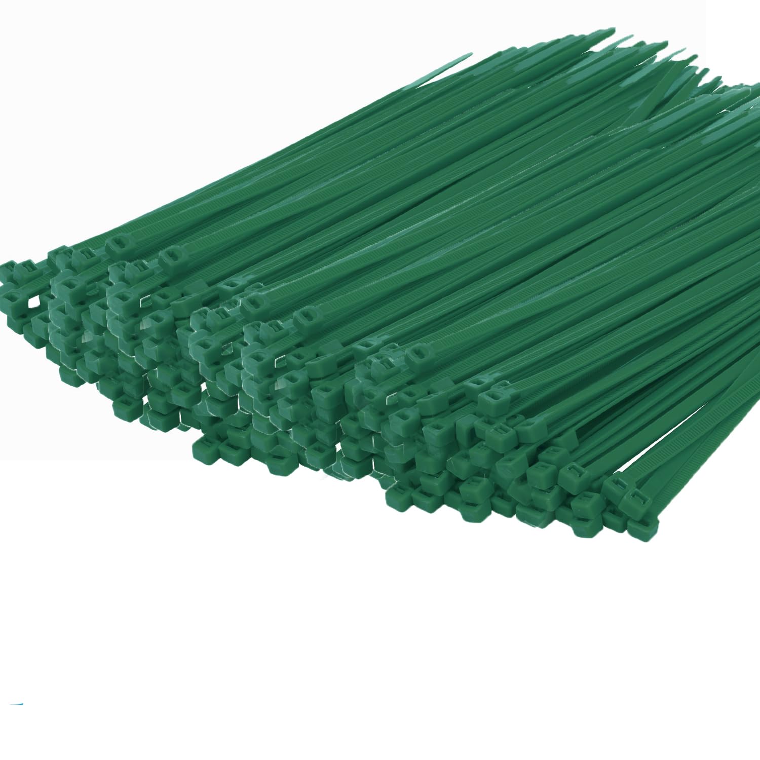 Armpow 500PCS Cable Ties 300mm x 4.8mm Nylon Zip Ties Long Heavy Duty with 50lbs Tensile Strength Plastic Tie Wraps Self-Locking Nylon Wire Ties Wraps for Office, Household and Outdoor(Dark Green)