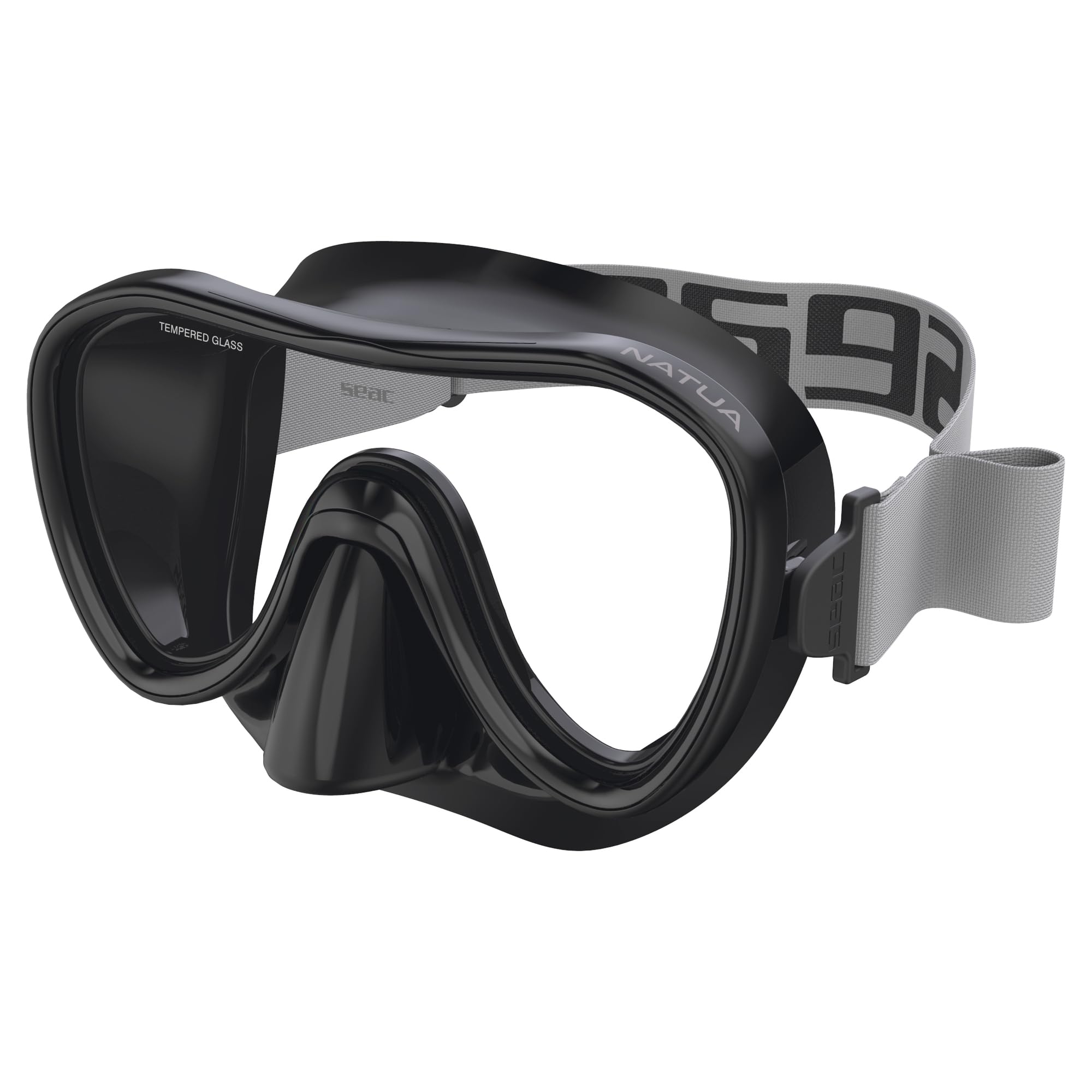 SEAC Natua, Maschera per Snorkeling e Immersioni Monolente in Silicone