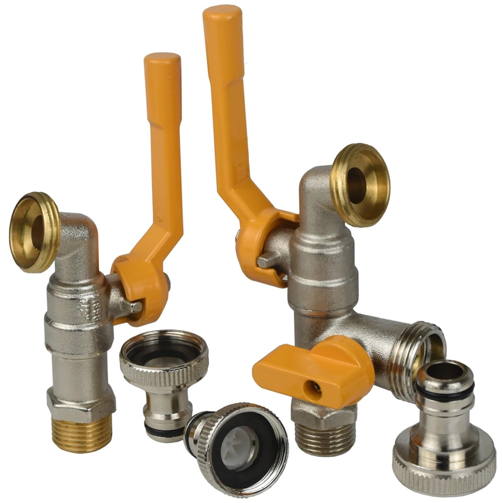 Ogród 1/5.1 cm 3/10.2 cm mosiężny rozdzielacz do kranu wodnego 1-drożny 2-drożny adapter złącza adapter zawór przełącznik nawadniania kran wymiana (M-1 szt.)