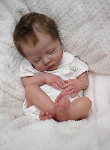 Muñecas de bebé recién nacidas de silicona suave de 18 pulgadas, sin género, aspecto realista, juego de regalo de cumpleaños de Navidad para niños a