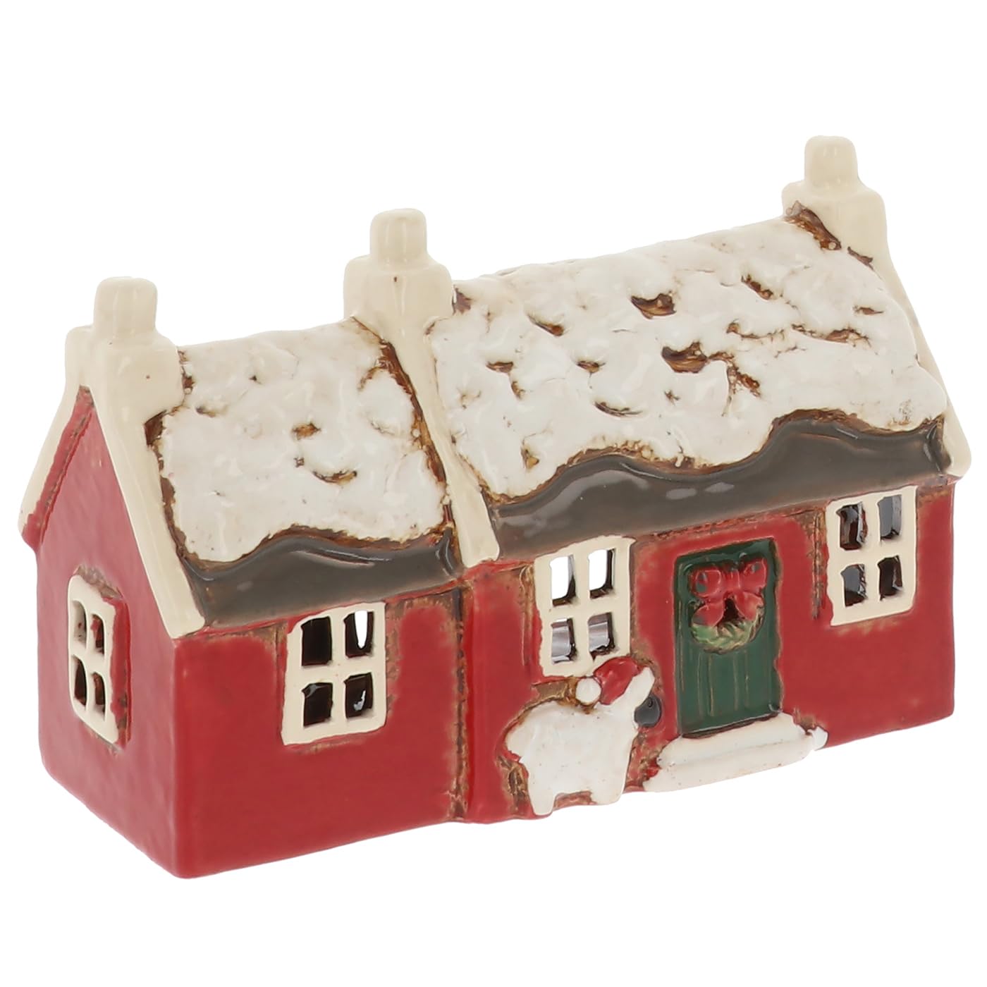Shudehill Giftware Village Pottery Christmas Tealight Holder