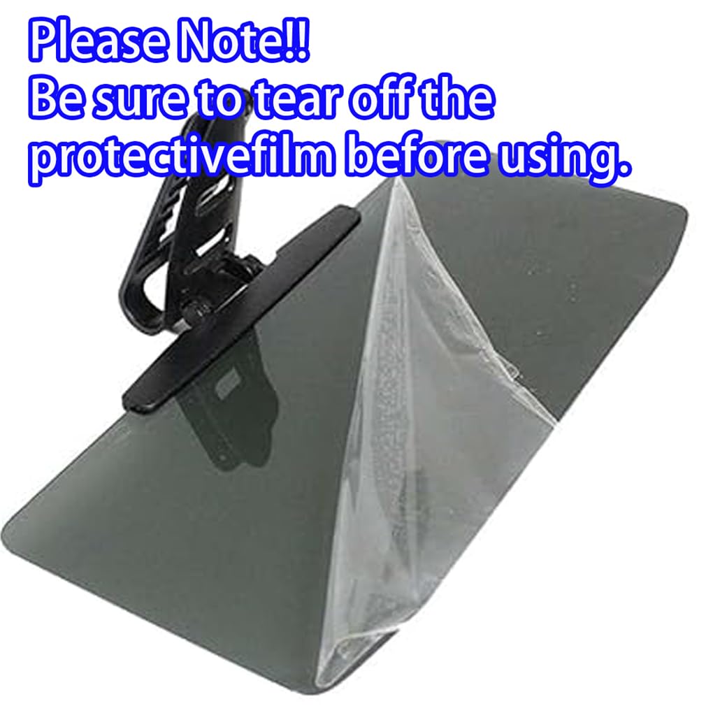 Car Sun Visor with Polarized Glare Protection, Anti-Glare Adjustable Car Visor Extender, Universal Visor Extender Attachment, Clearer Vision for Front Seat Driver Or Passenger (2PCS)