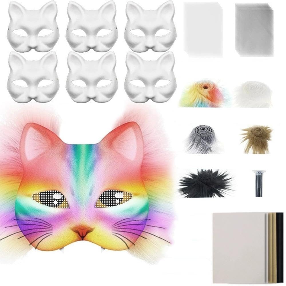 4 Stks Faux Fuzzy Stof 2x0.6 Therian Masker DIY Kit Gemakkelijk te Snijden Zachte Craft Furr Trim Fuzzy Stof, Faux Furr voor DIY Gear Maskerade Cosplay