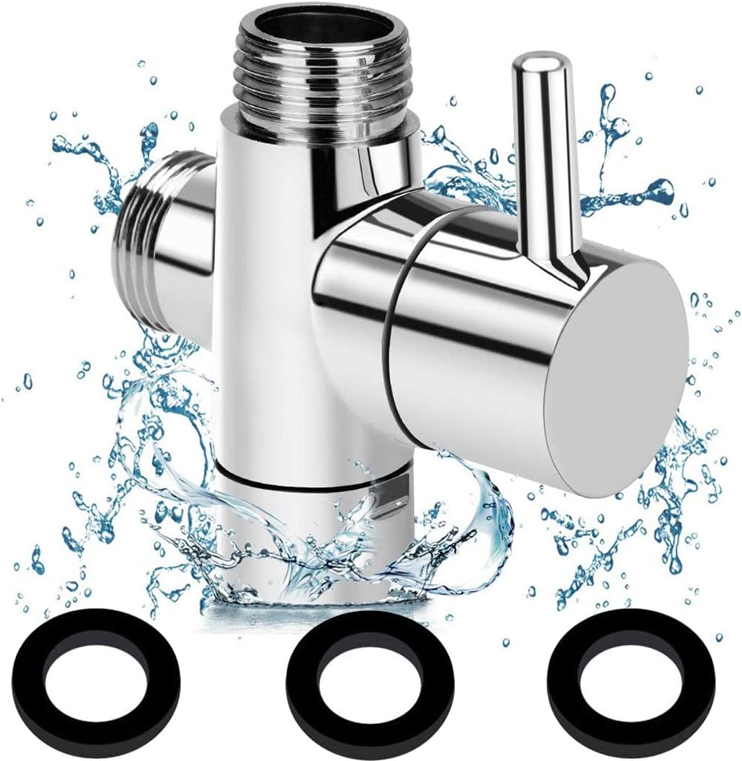 Produktbild von 3-Wege-Winkelventil 1 Eingang, 3 Ausgänge – Aus Kupfer, Für Waschmaschine, Spüler & Dusche