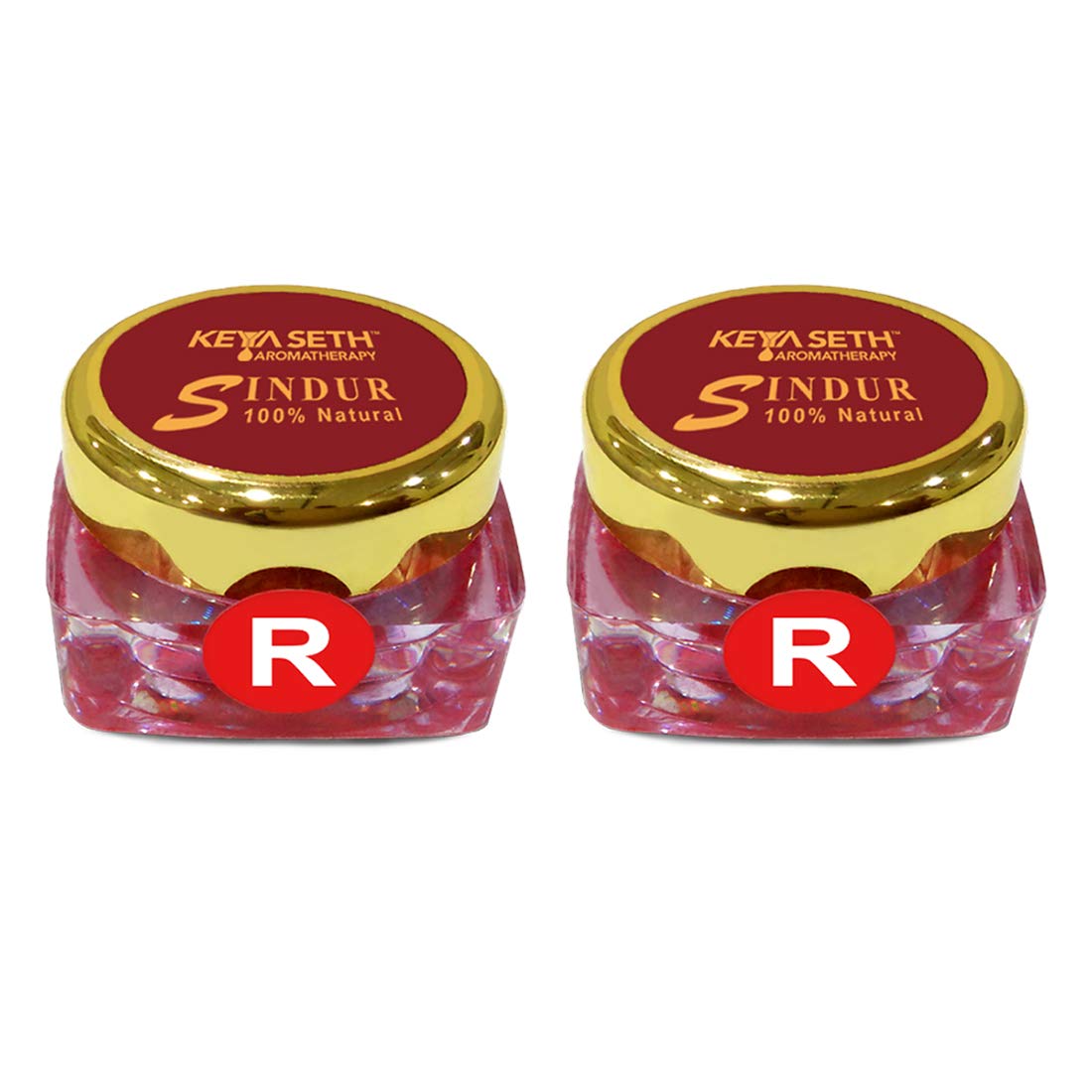 Keya Seth Aromatherapy,100% Natural Sindoor Dust Red 3gm Pack of 2