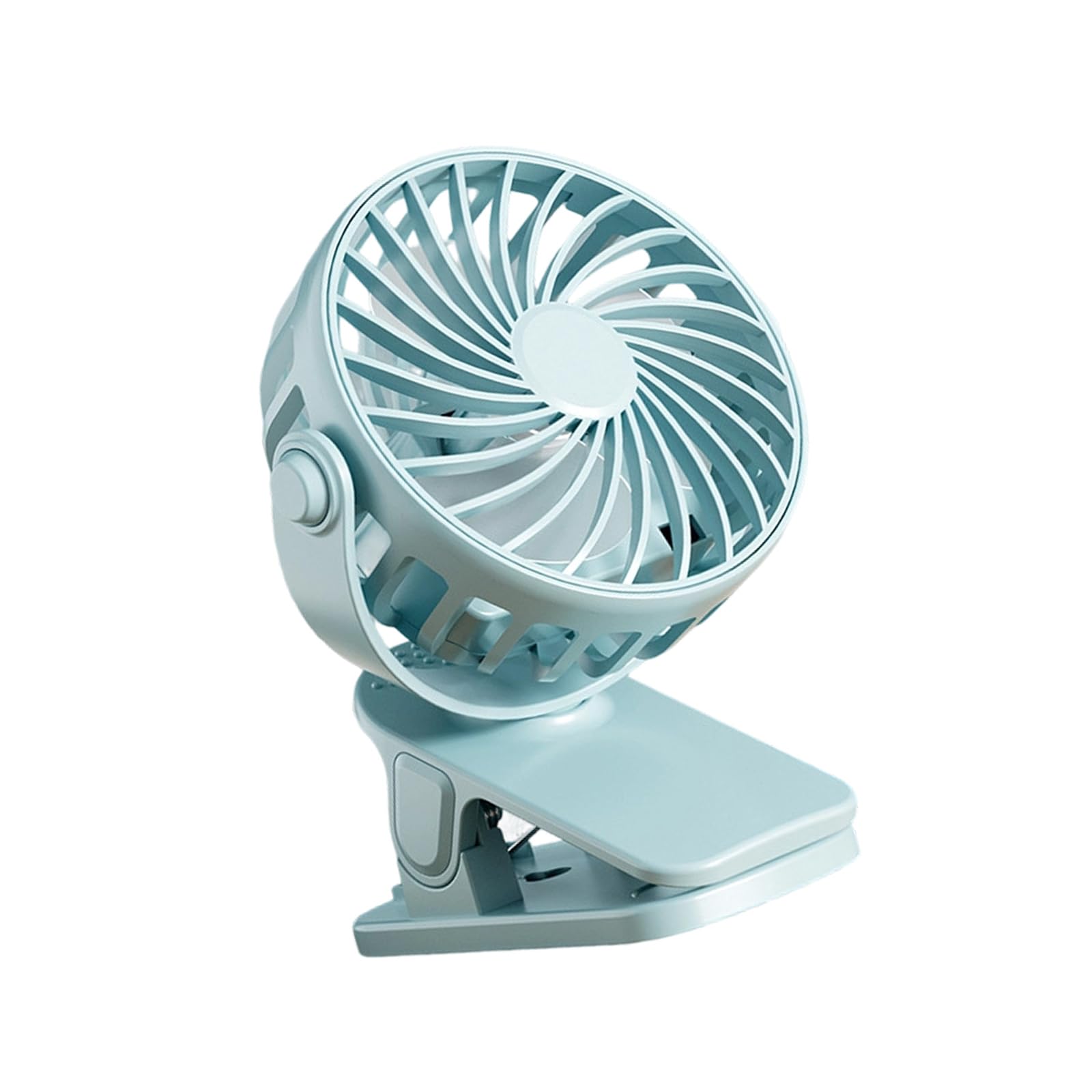 TAZIZI USB Rechargeable Clip Desk Fan with Night Light, 3 Speeds, Quiet for Bedroom Dorm Desktop Clip Fan