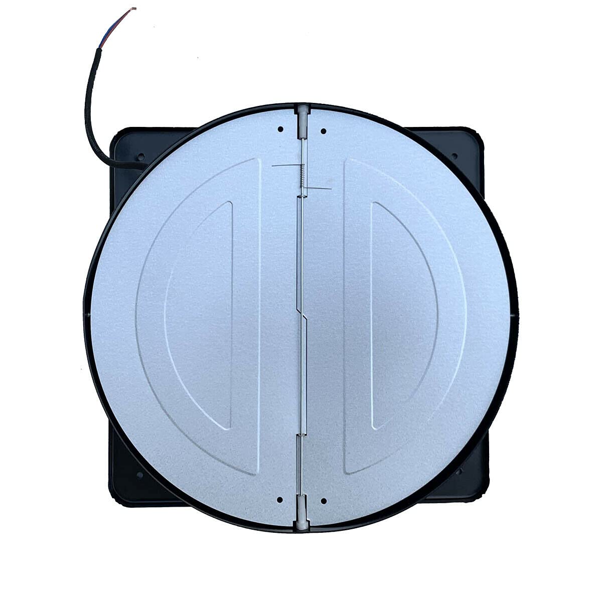 120W 12" Axiallüfter 2650 m³/h Abluftventilator 300mm Axialventilator Küchenabluftventilator Industrieller Metall Lüfter Wand-/Deckenabluftventilator im Badezimmer (Plattengröße: 350 × 350mm)