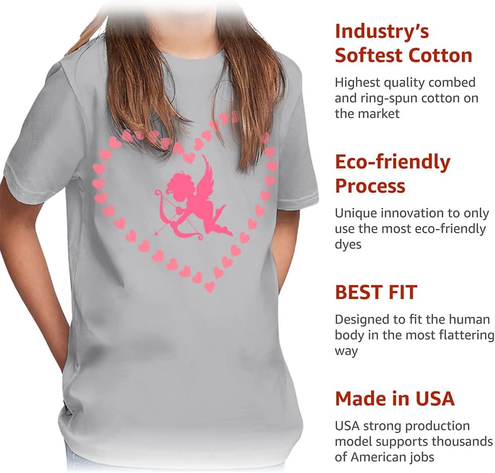Cupid Kids' Classic Fit T-Shirt - Heart Design T-Shirt - Illustration Classic Fit Tee