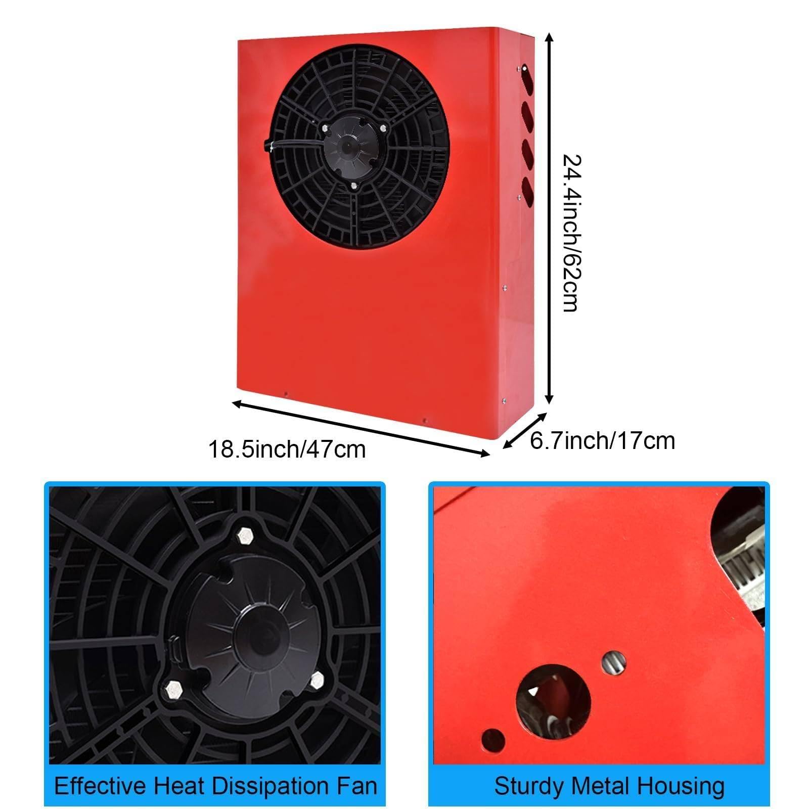 12V/24V Aire Acondicionado Split Para Vehículos Recreativos - Enfriamiento Rápido Y Bajo Nivel De Ruido, Aire Acondicionado Eléctrico Split Para Cabina, Para Remolques,24V