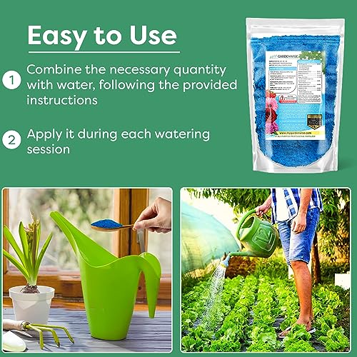 Image of Gardenwise 20-20-20 Water-Soluble Fertilizer - Powder for Liquid Plant Food for Indoor & Outdoor Plants, Orchids, Vegetables, Lawns, Flowers - 20 20 20 Fertilizer (10 QUARTS)