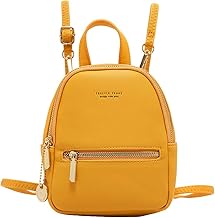 yellow mini backpack purse
