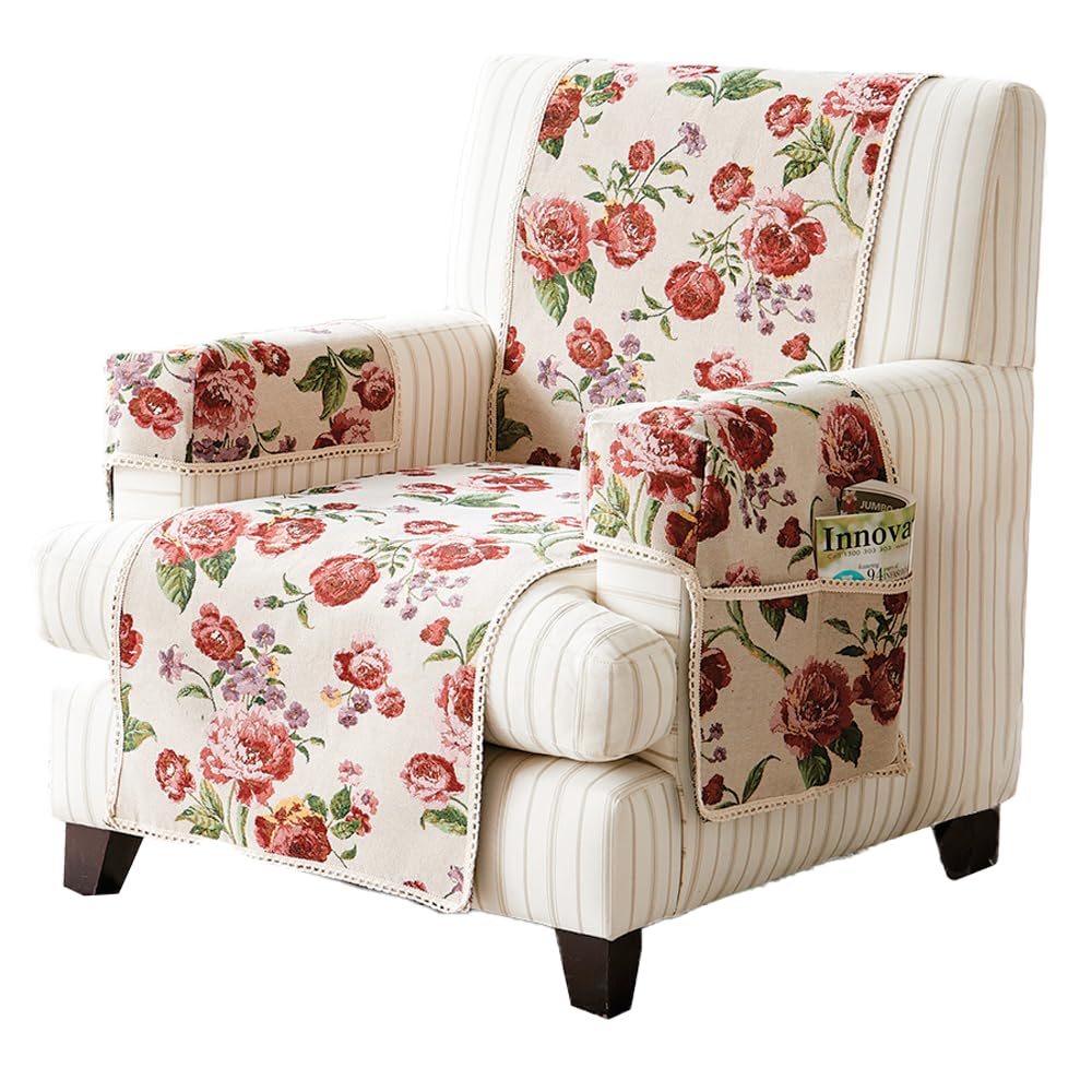 Easylife Tapestry Sofa Covers Roses -Armchair