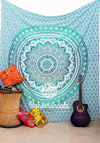 Large Indian Mandala Tapestry Hippie Hippy Wall Hanging Throw Bedspread ...