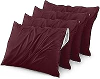 Vista 15 de Utopia Bedding Protector de almohada impermeable, con cremallera, paquete de 2, beige, estándar, funda de almohada a prueba de chinches, de 20 x 26