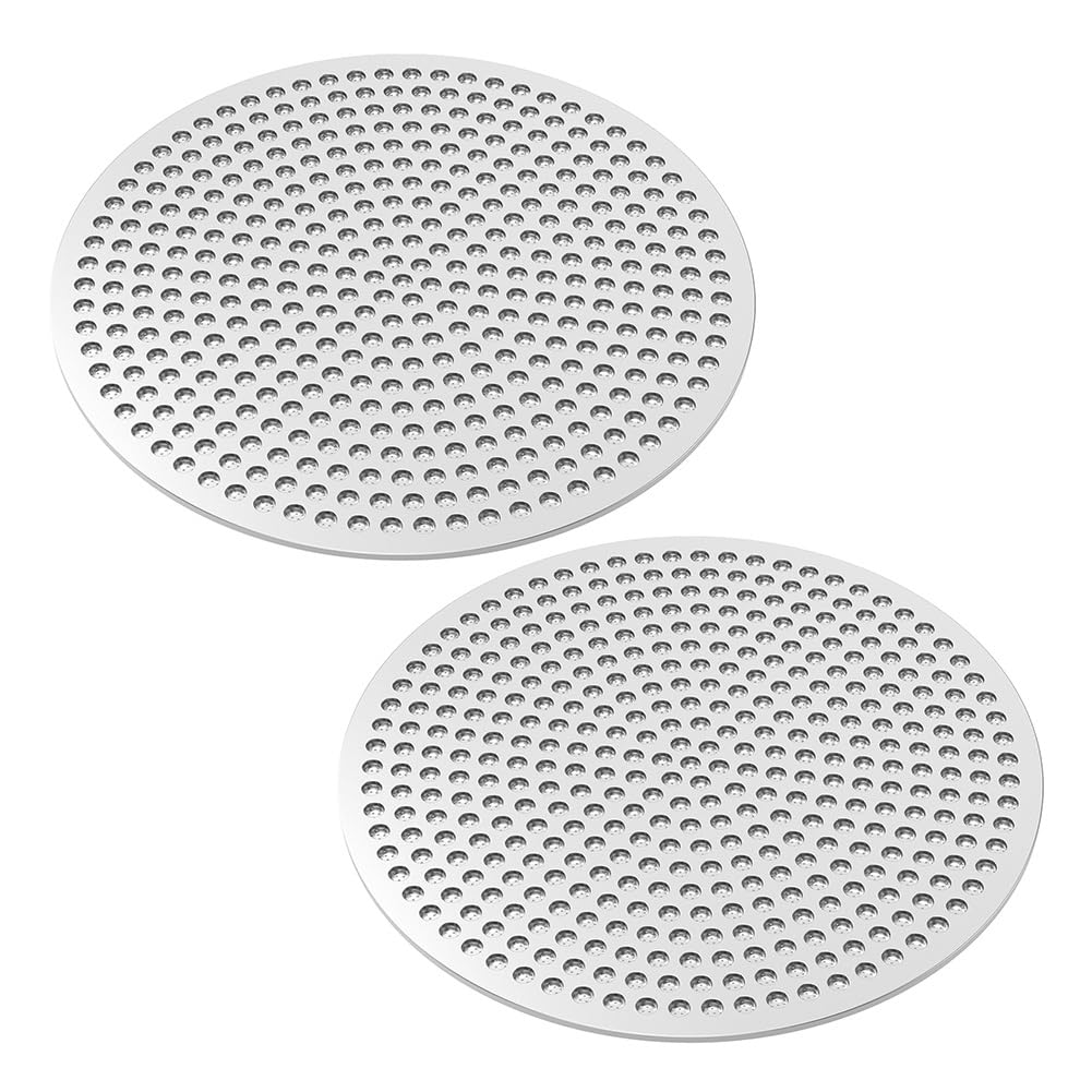 CTRLZS Reusable Coffee Filter 2Pcs Espresso Puck Screen 58mm Stainless Steel for Home Caffeine Lovers Cafe