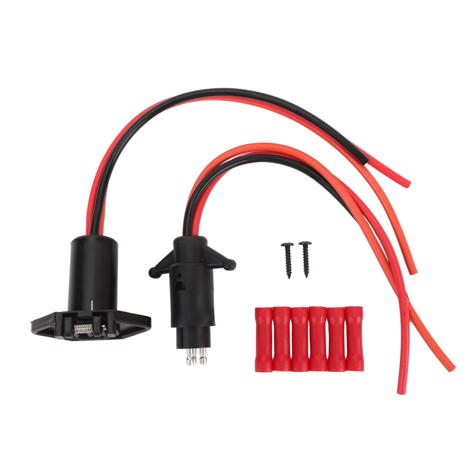 Keenso Kit de connecteur de moteur à la traîne 10 AWG DC12 V-24 V 3 fils fiche et prise pour bateaux marins kayaks Keenso Kit de connecteur de moteur à la traîne 10 AWG DC12 V-24 V 3 fils fiche et prise pour bateaux marins kayaks