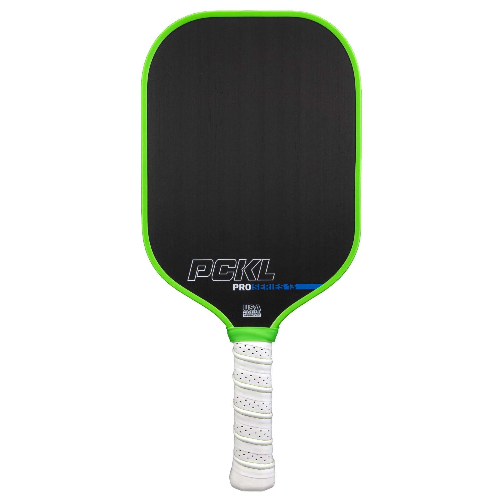PCKL Pro Series Pickleball Paddle 13mm or 16mm Raw Carbon Fiber | Thermoformed with Foam Injected Walls | USAPA Polypropylene Honeycomb Paddle with Anti-Sweat Grip