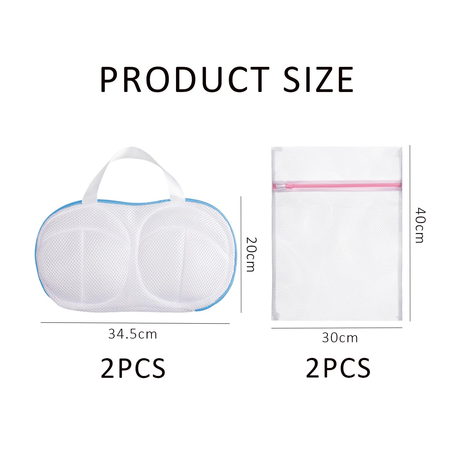 4-Piece Laundry Bag, Bra Laundry Bag, Underwear Washing Bag, Anti-Deformation Washing Bag, Zipper Laundry Net Bag, Suitable for Underwear and Socks - Image 2