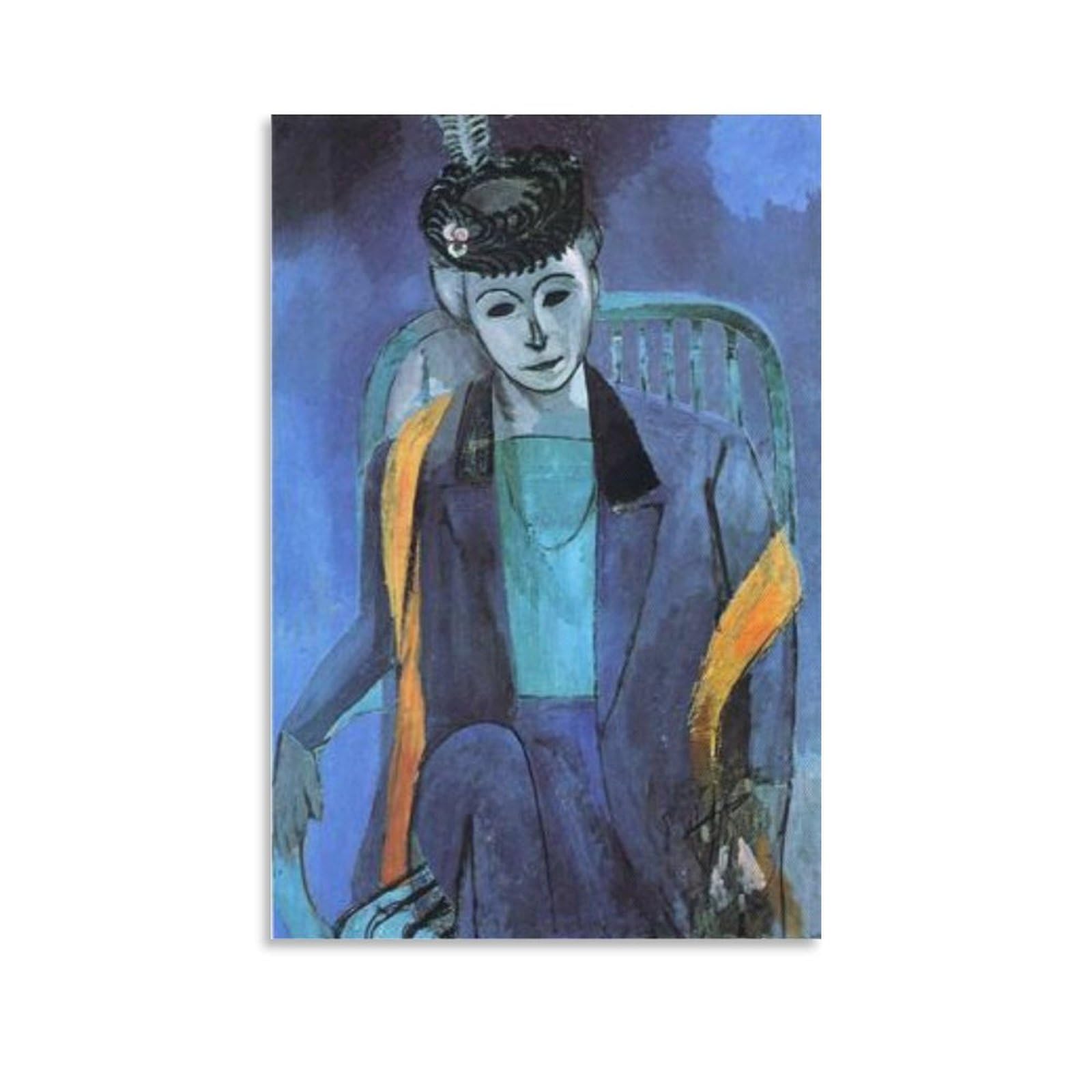 SXDMOUBK Henri Matisse Portrait of Mme Print - Famous Painting Poster Home Decor Wall Art Hanging Picture Bedroom Decorative Room Aesthetic 20x30inch(50x75cm)