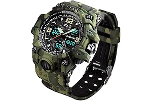 Taktical Army Wrist Watch: Automatic Dual Display