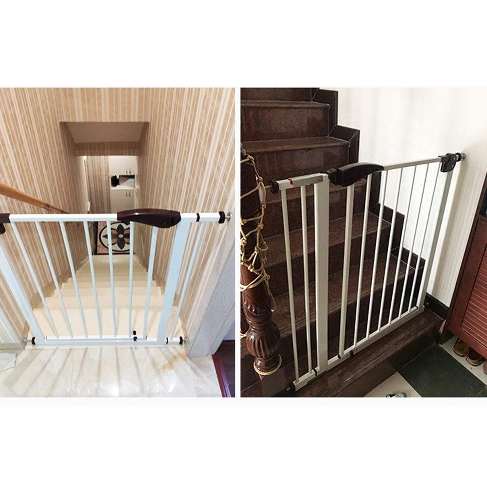 LYGXWJFC Cancelli di Sicurezza per Bambini, Chiusura Automatica Protezione ringhiera Isolamento Barra per Porta Animali Domestici Gatti Recinzione per Cani Passeggiata Attraverso la punzonatura
