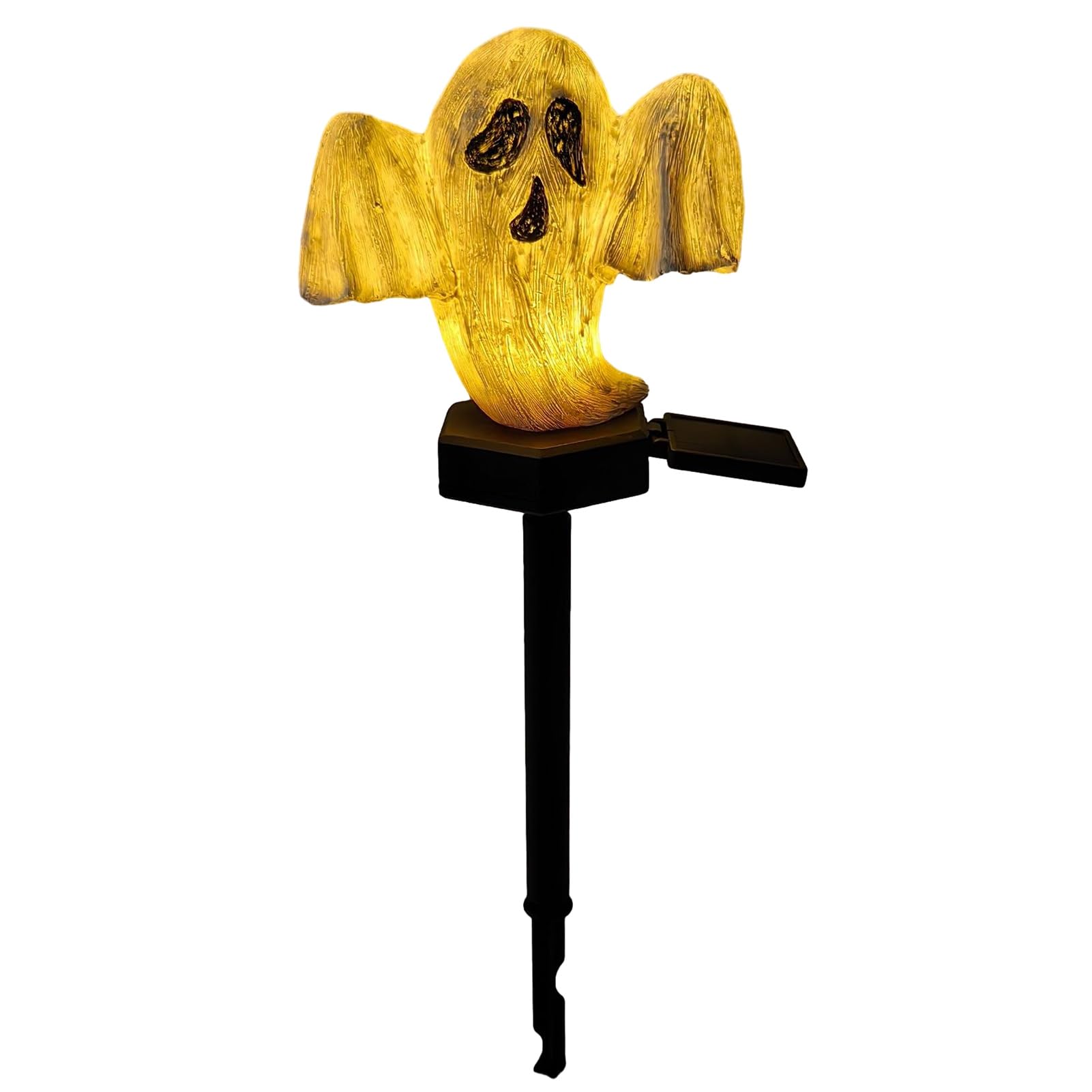 sugerou Halloween Pumpkin Pathway Solar Lights & Ghost Pathway Lamp Waterproof Outdoor Garden Stake Decor with Auto On Off Sensor for Lawn Patio Yard C