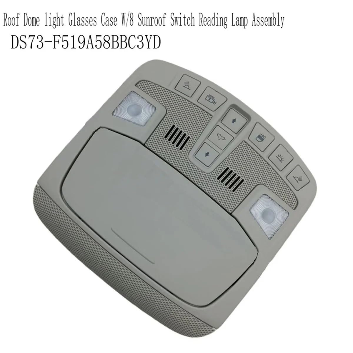 Genérico Luces LED Interior Coche,Luz de Lectura Interior Techo Corredizo Uso Apto Para 8 Interruptores Y Lámpara De Lectura Ford Mondeo DS73-F519A58BBC3YD