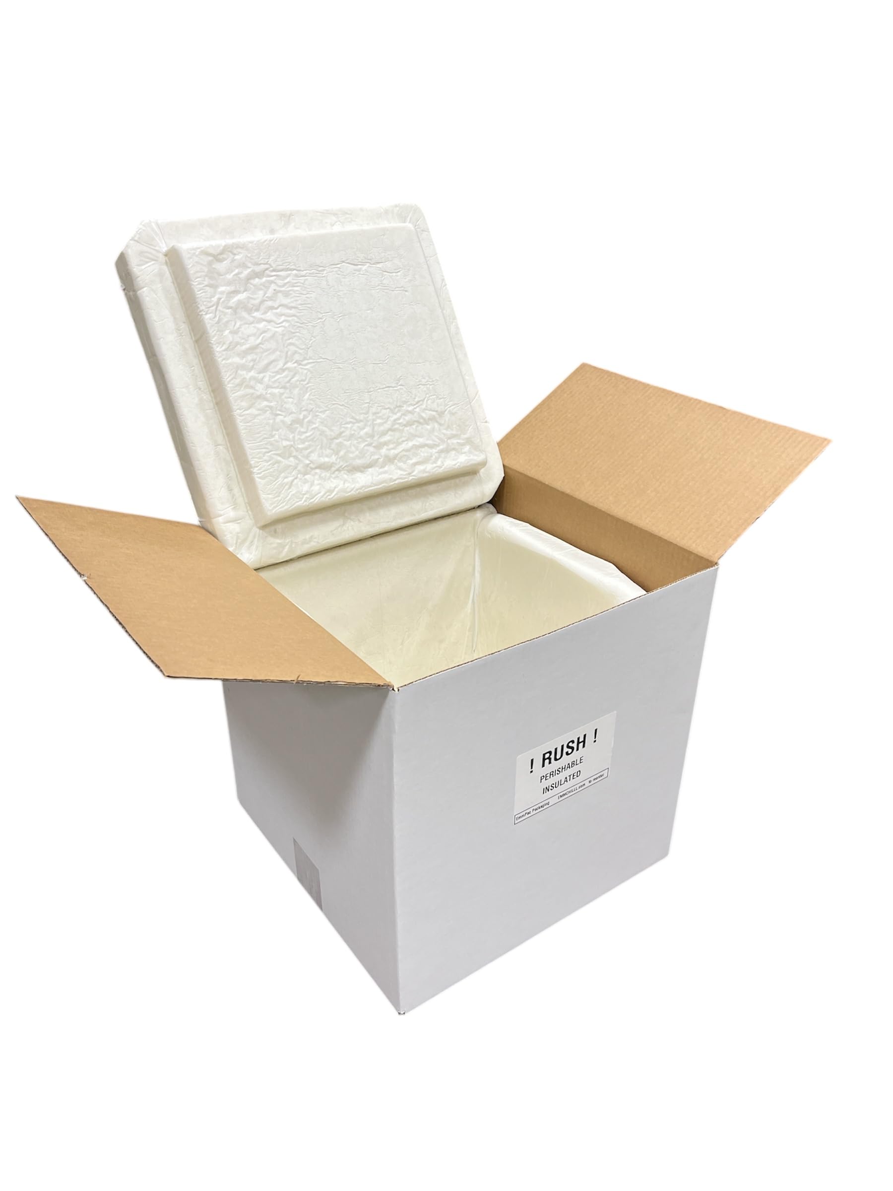 UN18A Thermo Chill Insulated Carton with Foam Shipper - 18" x 18" x 18" Outer Dimensions - 14" x 14" x 12.5" Inner Dimensions