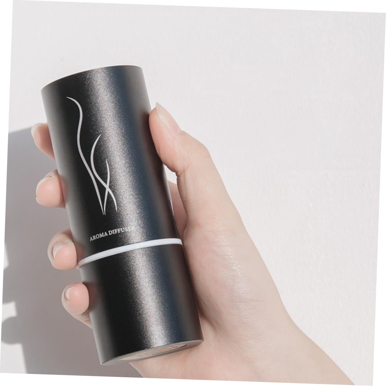 Tragbarer Kleiner USB Aroma Diffusor für Ätherische Öle 20ml Schwarz