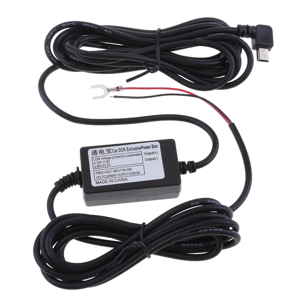 Car Dash Cam Hardwire Kits 8/36V to 5V 3A with Mini USB Left Head Power Adapter Cable|Collectibles|Collectibles-image-44