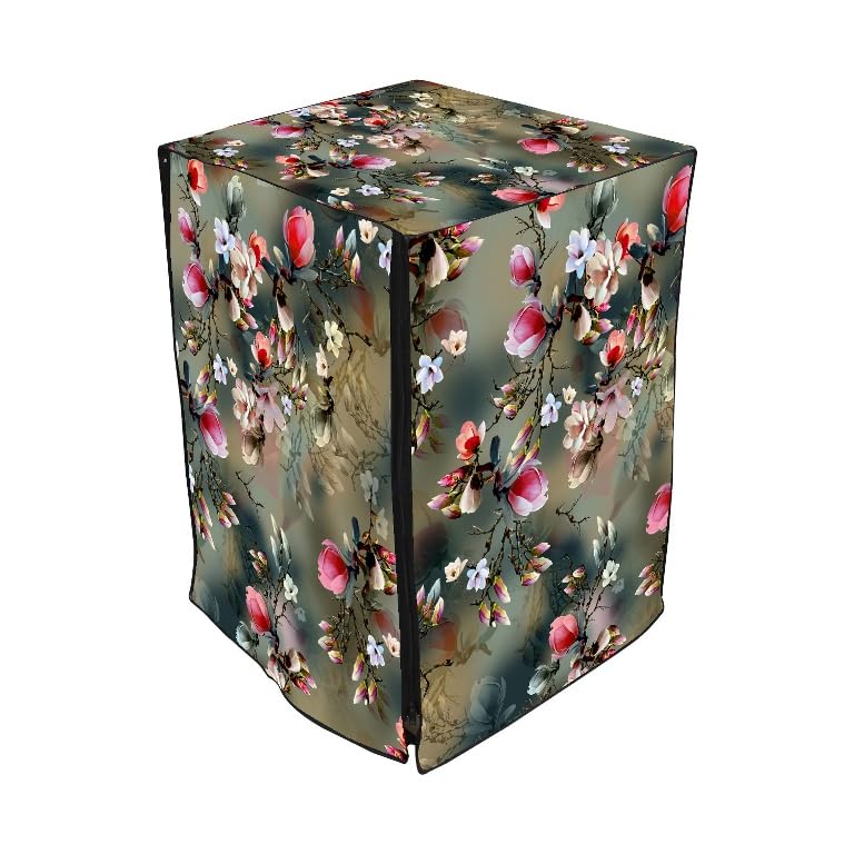 Image of Front Load Washing Machine Cover Compatible For LG, Bosach 6Kg, 6.5Kg, 7Kg, 7.5Kg, 8Kg, 8.5Kg, 9Kg, 10Kg (66L X 61D X 84H), Waterproof, Dustproof Fully Automatic Green.