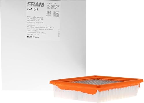 FRAM CA11049 Filtro de aire rectangular flexible para vehículos selectos Cadillac y Chevrolet