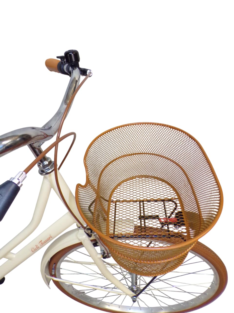 Cicli Tessari - bicicletta donna da città bici da passeggio olandese 26 city bike vintage con cesto in acciaio