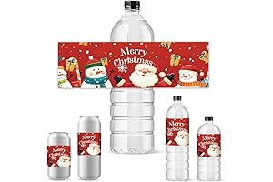 PH PandaHall Christmas Water Bottle Labels: The Ultimate Festive Touch for Your Holiday Party