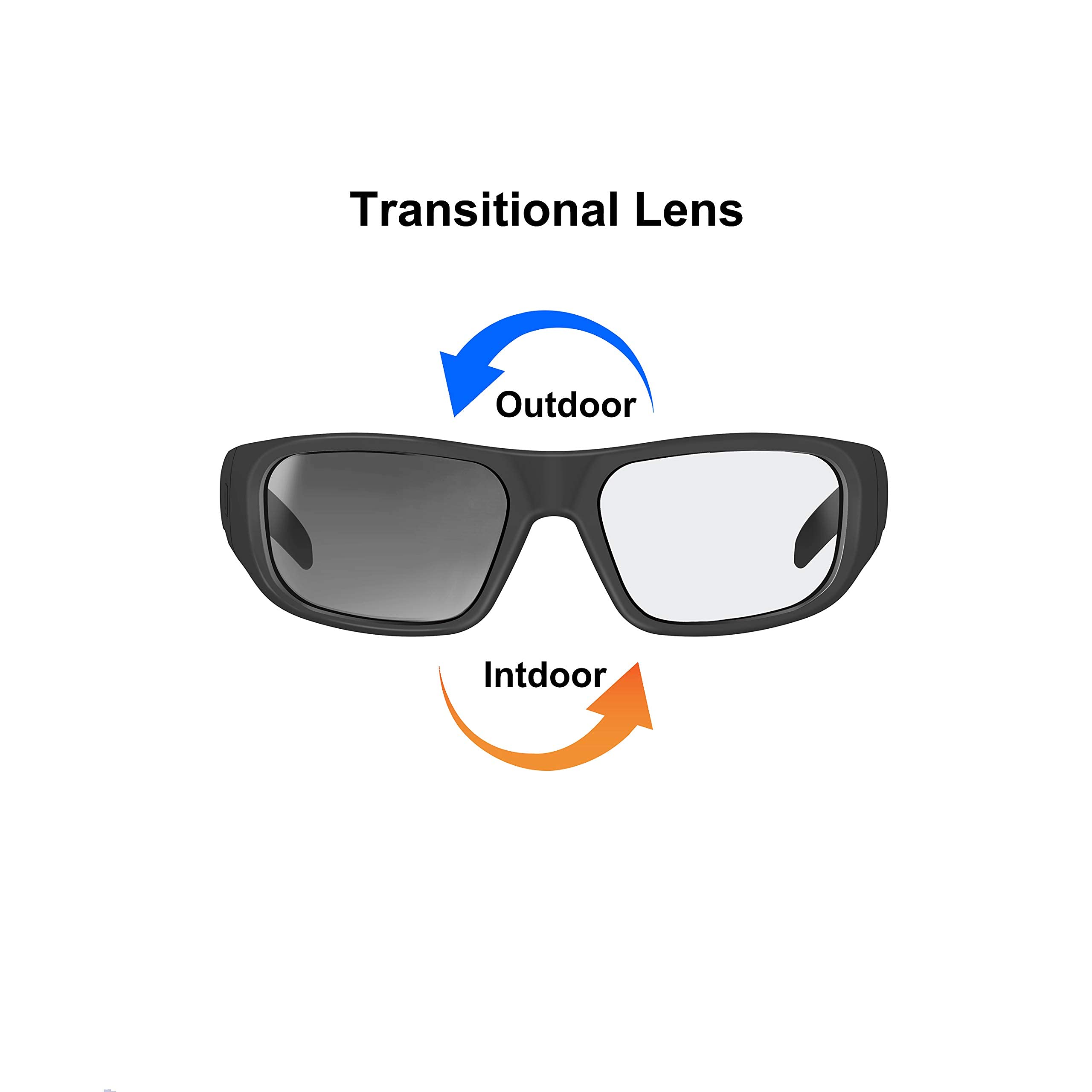 OhO Smart Glasses,Polarized Sunglasses with Bluetooth Speaker,Athletic/Outdoor UV Protection and Voice Control,Unisex