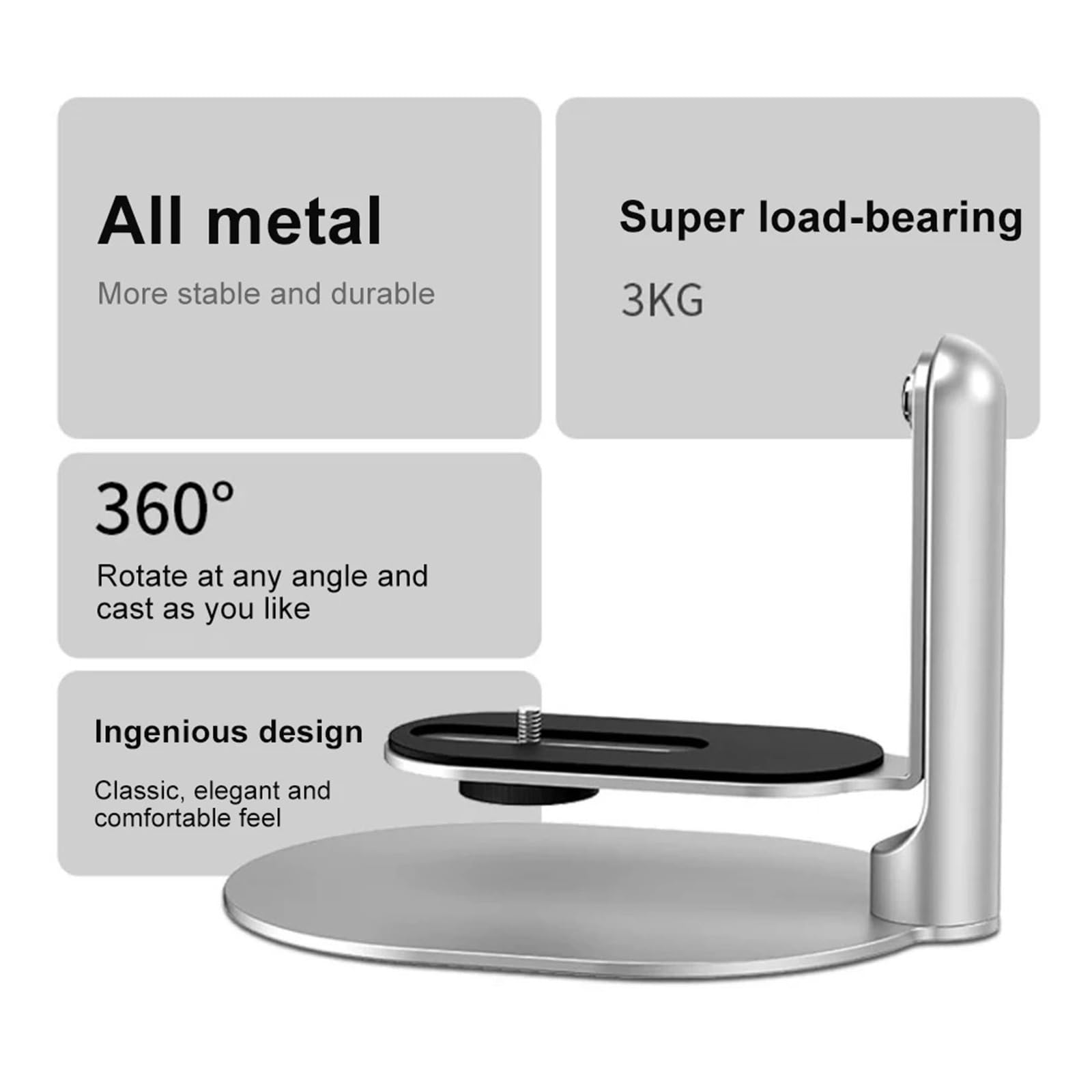 Compatibile con Xiaomi, supporto da tavolo for proiettore, H6 HY300 HY320 | Design regolabile, configurazione desktop, base stabile, posizionamento flessibile