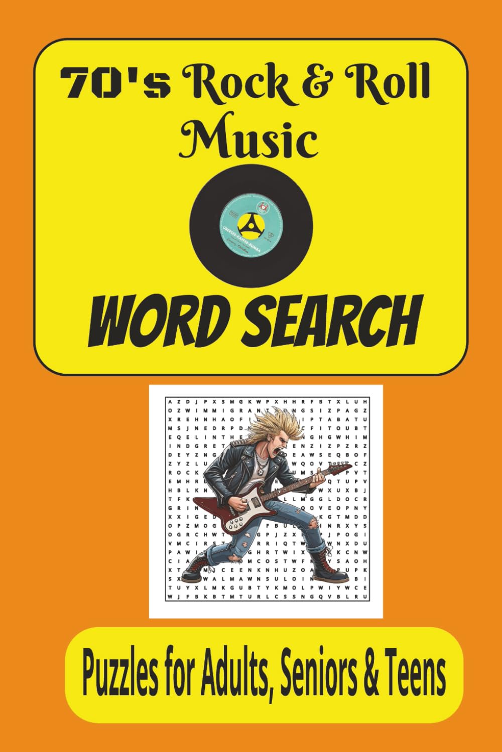 70's Rock & Roll Music Word Search Puzzle Book
