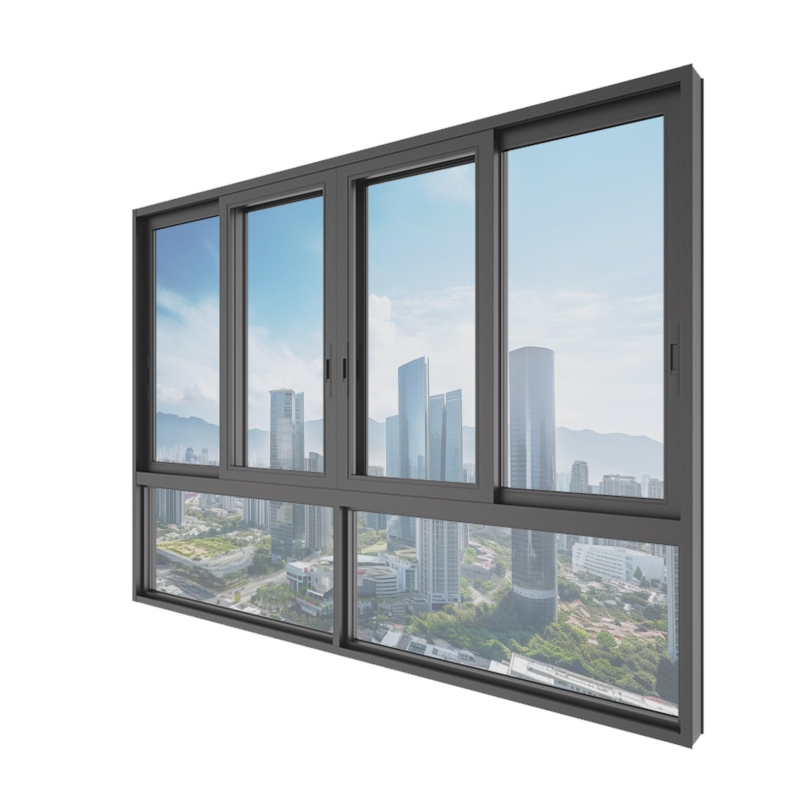 Film Anti Chaleur 90 x 600 cm Anti Chaleur UV Protection de La Vie Privée Film pour Vitre Occultant Non-Adhésif UV Brise Vue pour Maison Bureau Chambre, Argent