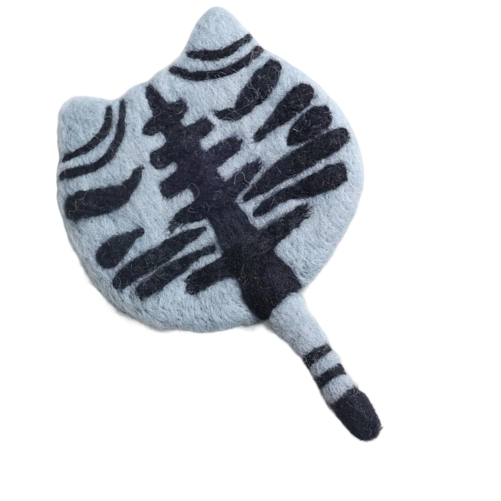 Lovely Cats Shape Felt Coasters Soft Wool Materials for Hot Beverages Decorative Kitchen Accessory Lovely Kitchen Coasters