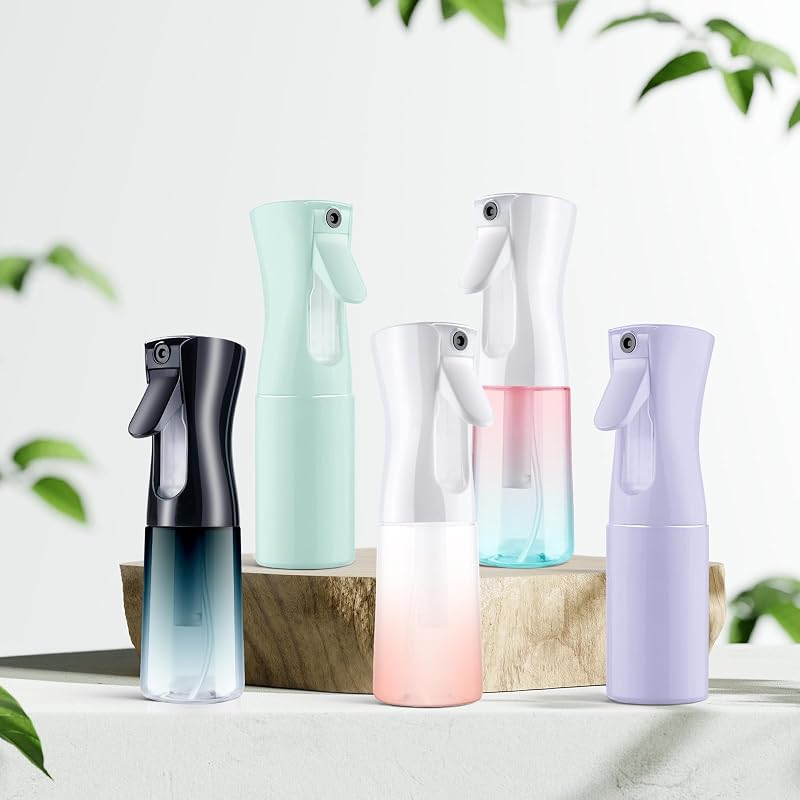URAQT Permet Flakon 200ml Hajszárító Szalon Vizes Porlasztó Frizura Növény Takarítás Kék Gradiens Színű Szivárgásmentes