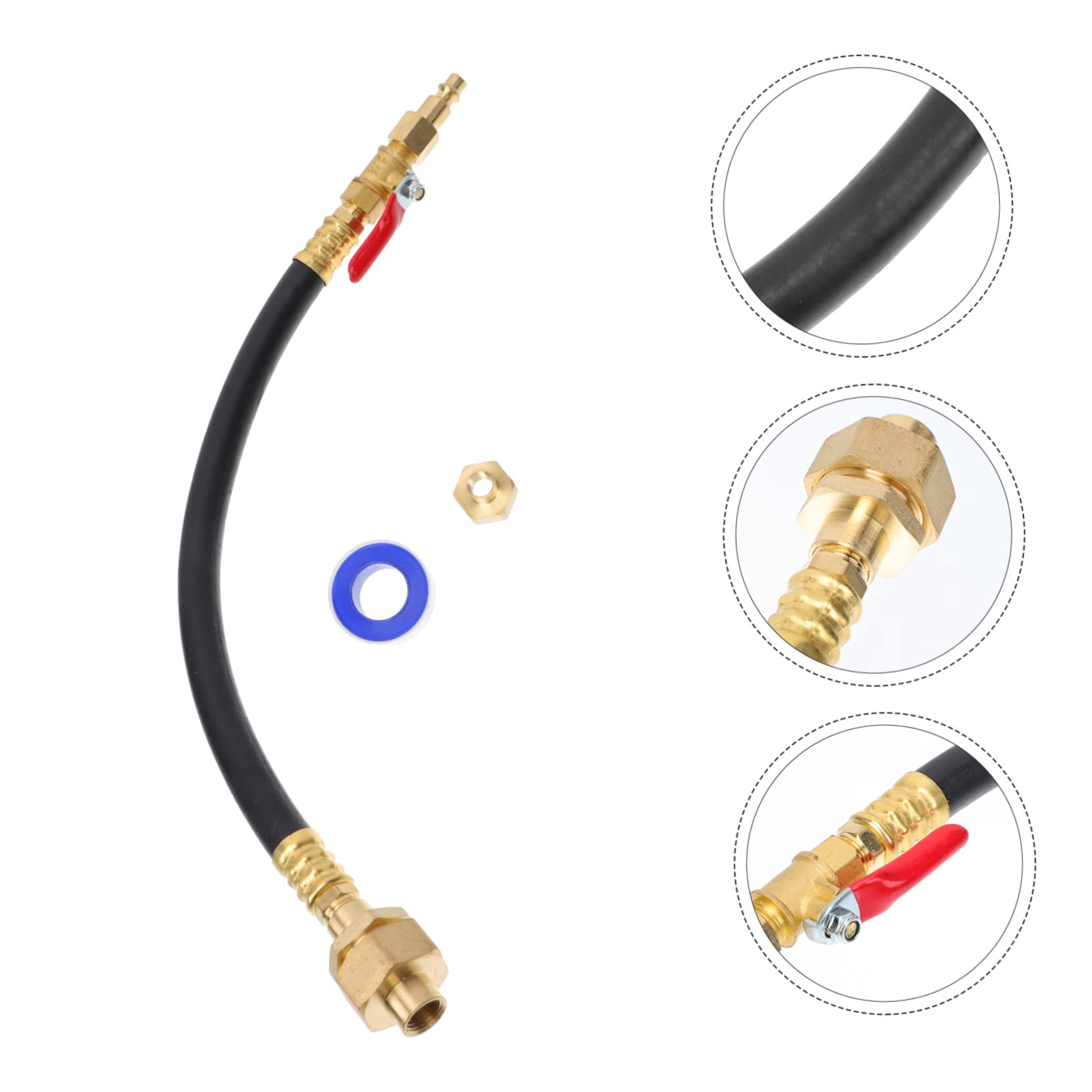 Adattatore Blowout per Sistemi Sprinkler Antigelo, 1 Pezzo | Ottone e Plastica, Raccordo Rapido per Tubo Giardino, Uso su Camper e Rubinetti
